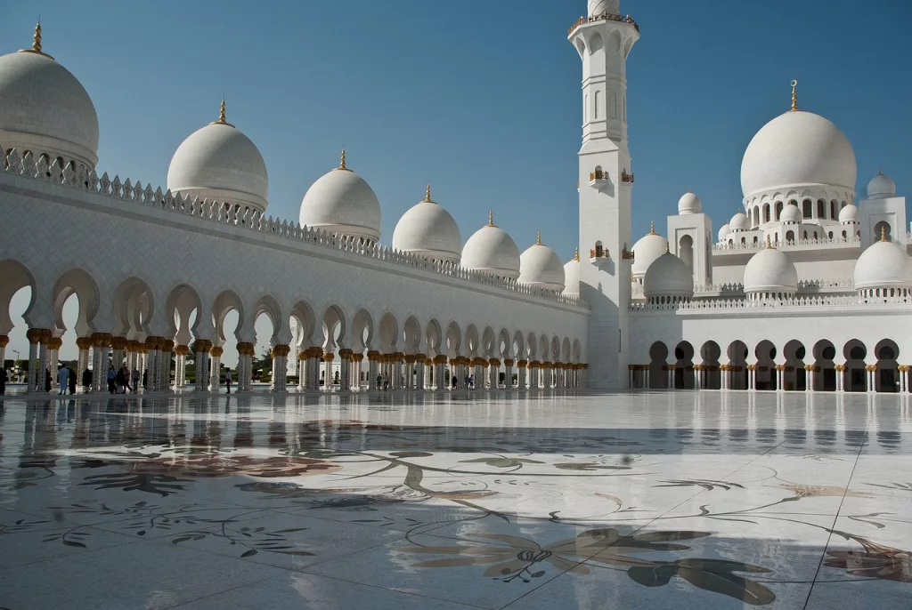 mosque, architecture, abu dhabi